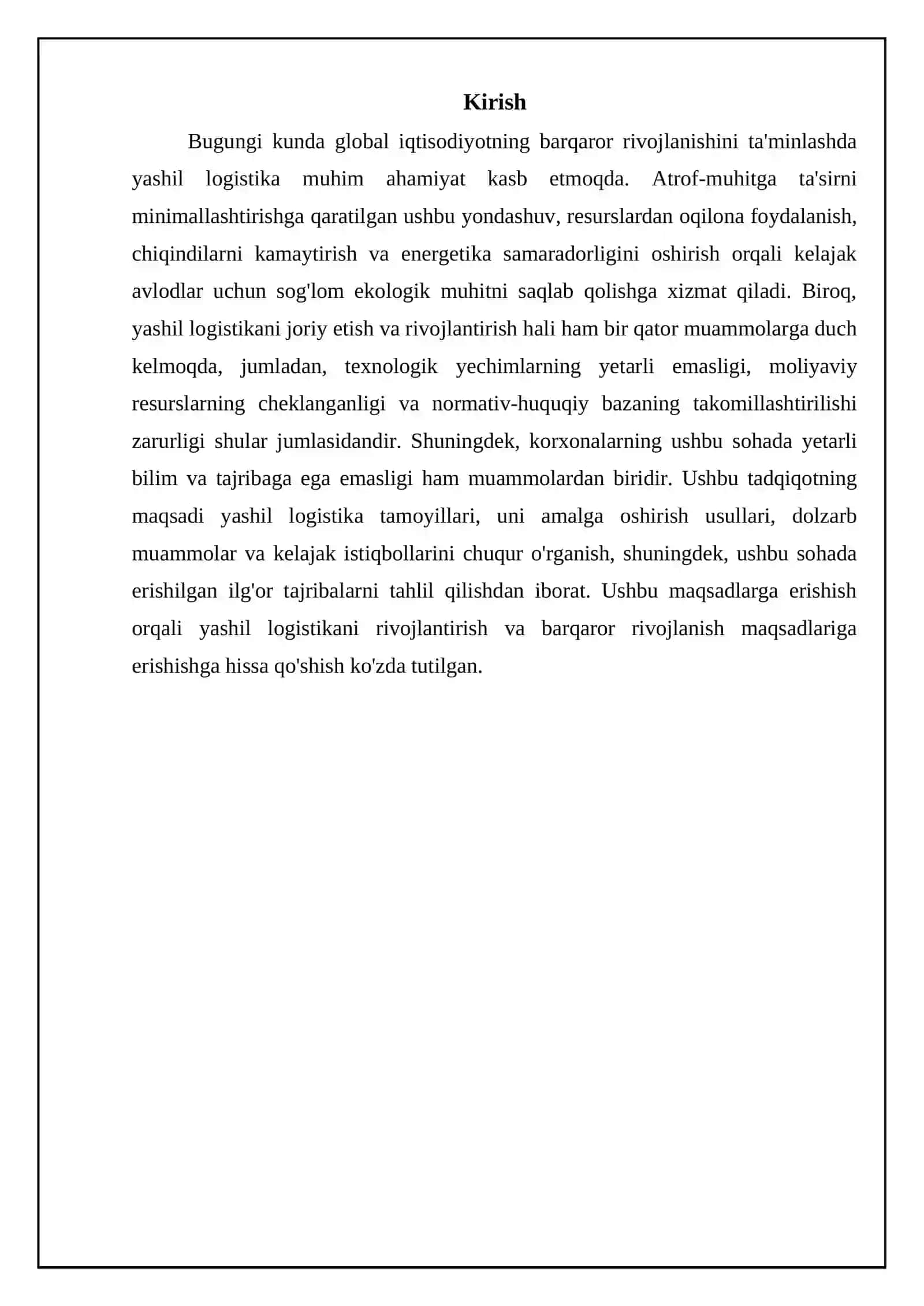 Yashil Logistika va barqaror rivojlanish tendensiyalari 3