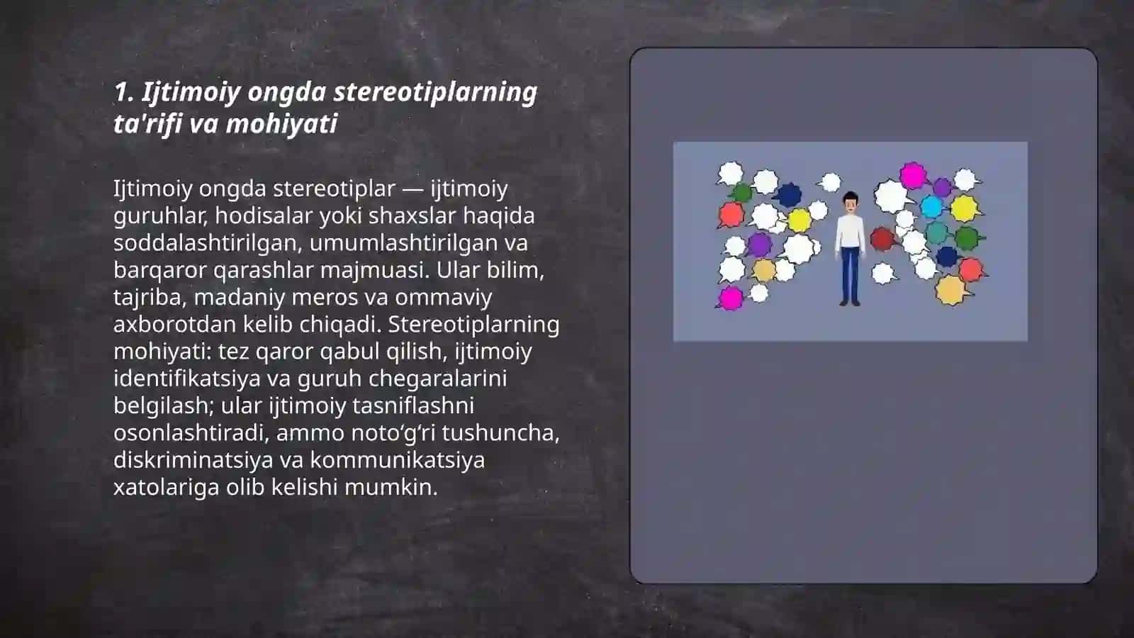 Ijtimoiy ongda stereotiplar va stigma 3