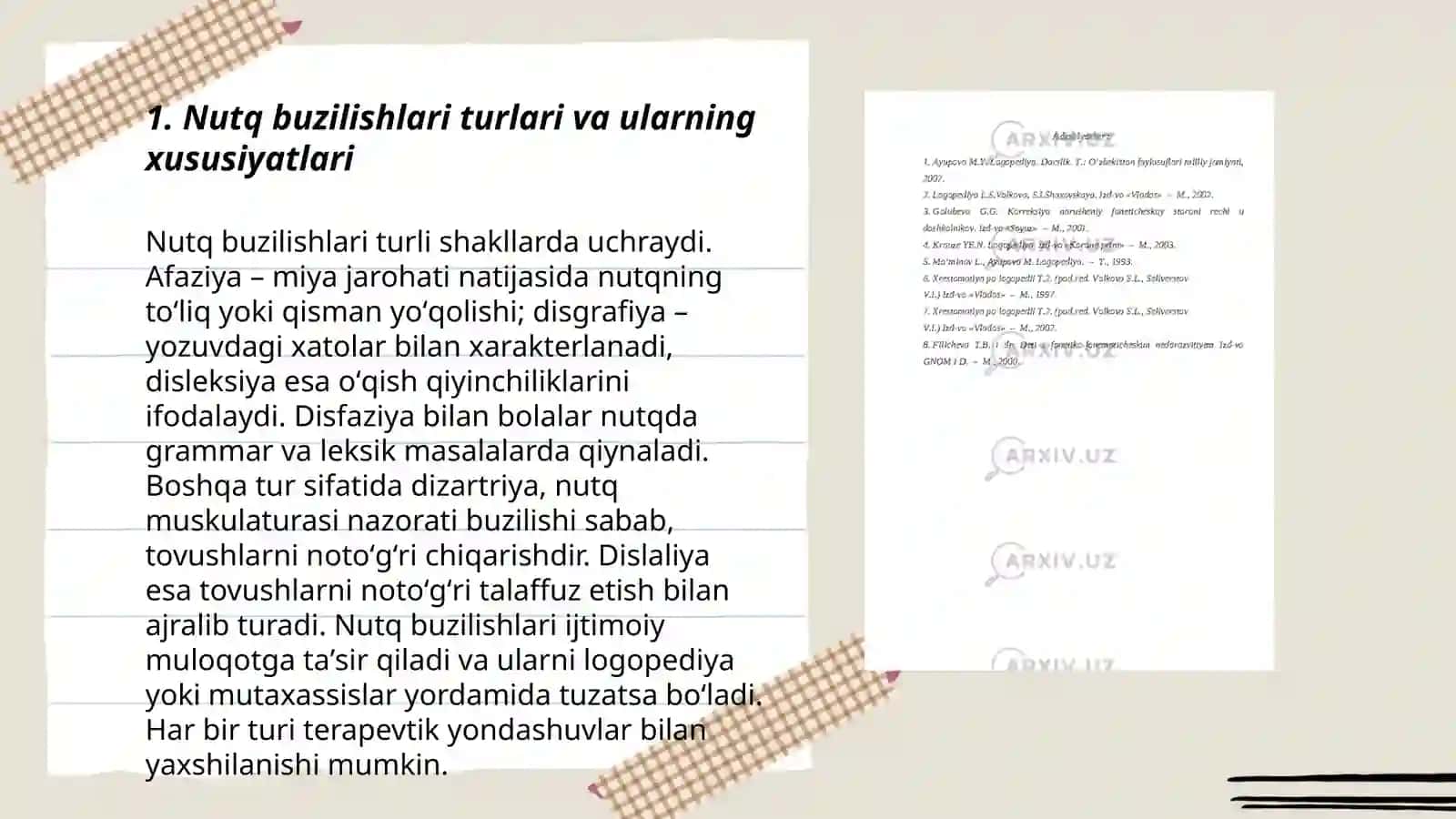 Taʼlim muassasalarida nutq buzilishi boʻlgan bolalarni logopedik qoʻllab quvvatlash ishlari 3