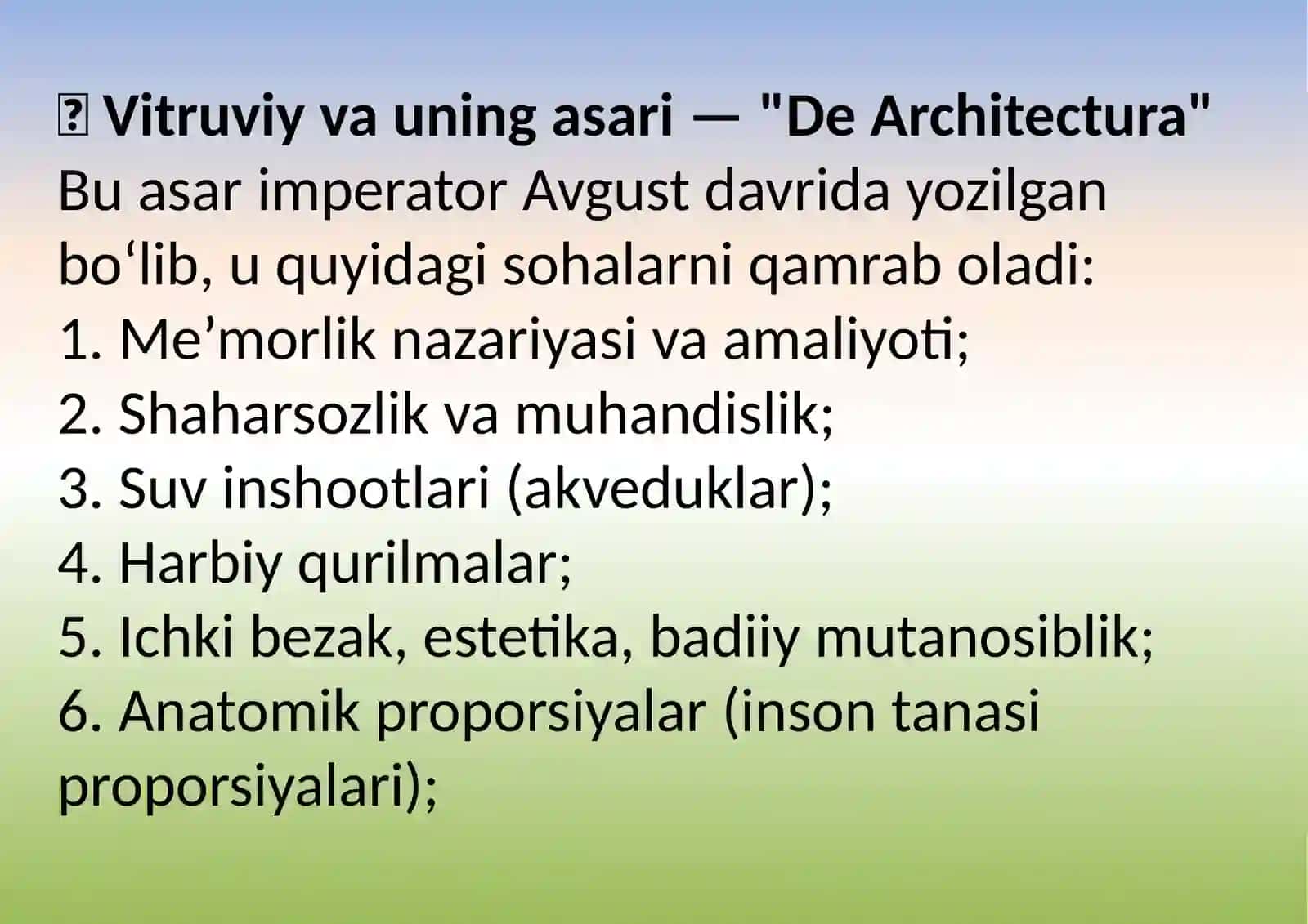 ARXITEKTURA NIMA? ARXITEKTURANING TA’RIFI 3