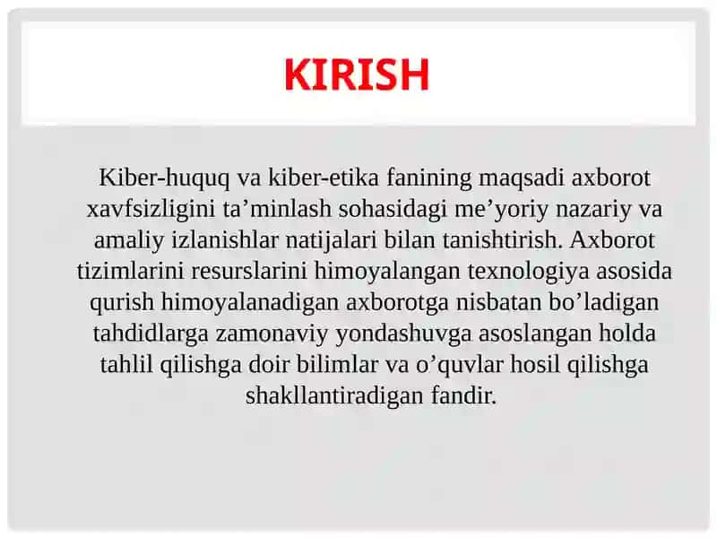 KIBER-HUQUQ VA KIBER-ETIKADA MEHNAT MUNOSABATI 3