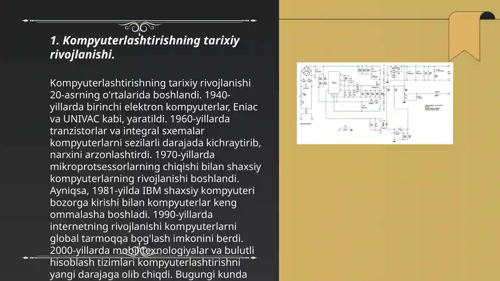 Kompyuterlashtirishning tarixiy rivojlanishi 3