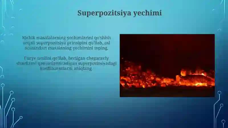 Furye Metodi: Issiqlik Tenglamasiga Tatbiq 3