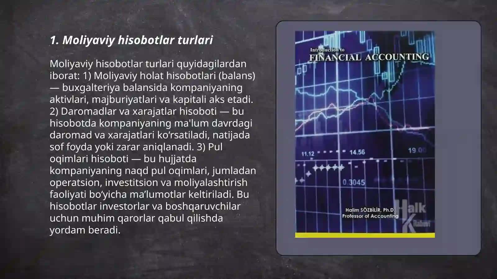 Moliyaviy hisob faniga kirish 3