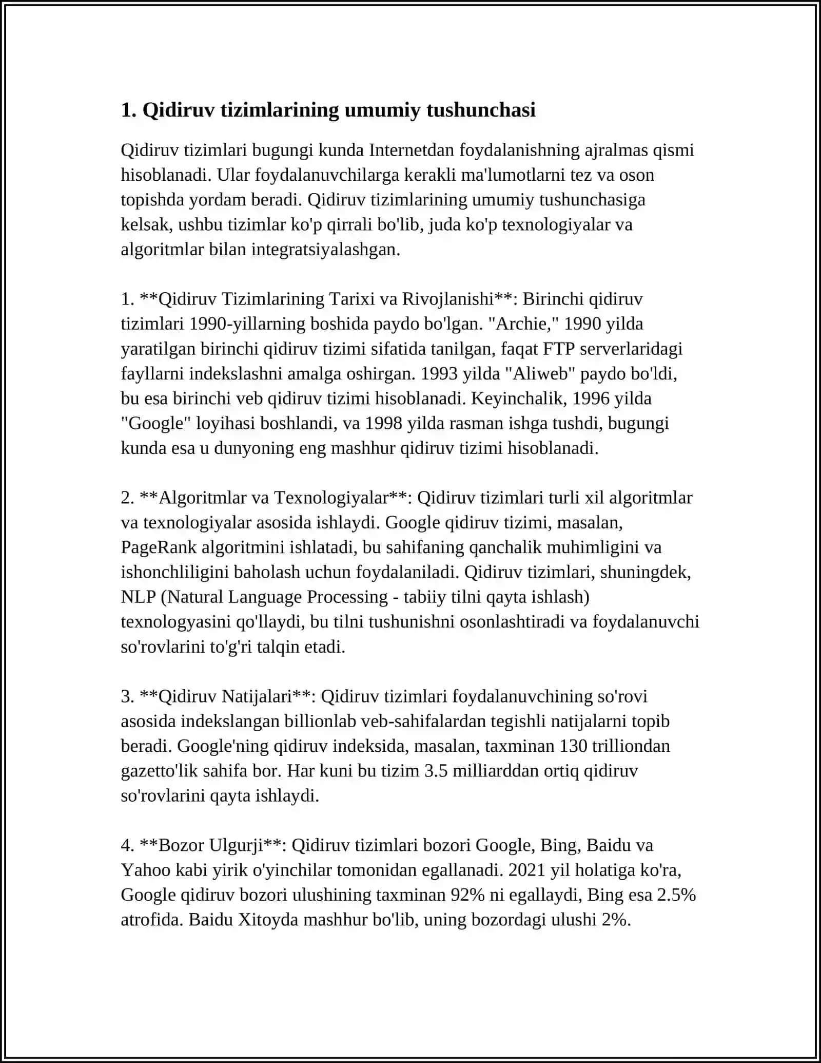 INTERNETDAGI QIDIRUV TIZIMLARINING TAHLILI 3