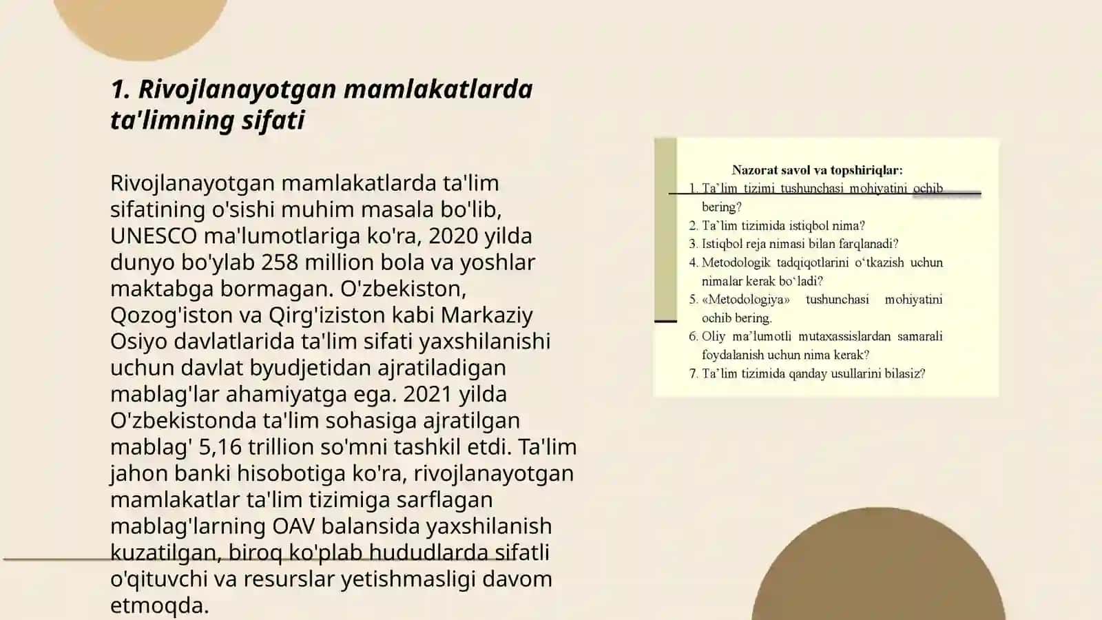 Rivojlangan mamlakatlar ta'lim tizimi 3