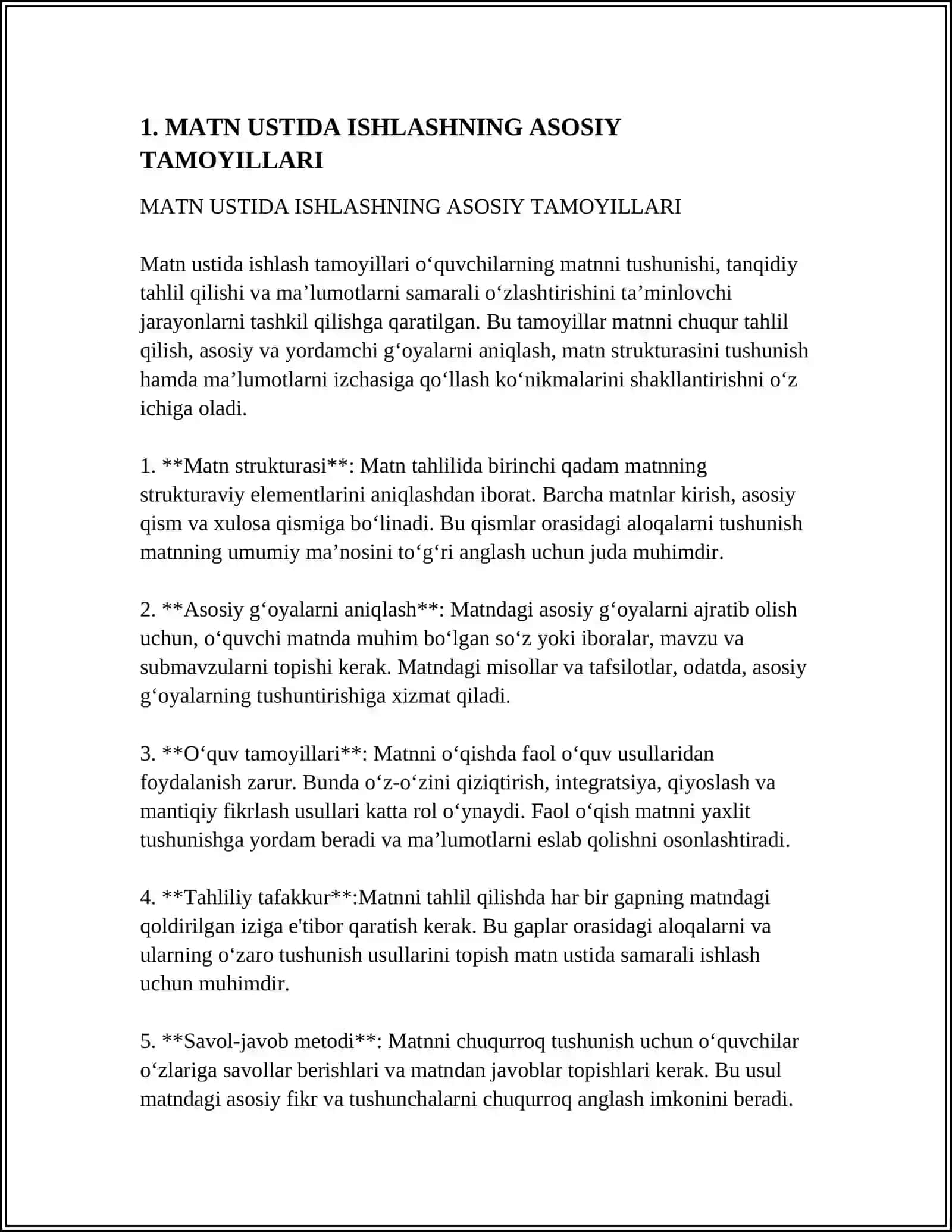 MATN USTIDA ISHLASH VA UNLI HARFLAR IMLOSI 3