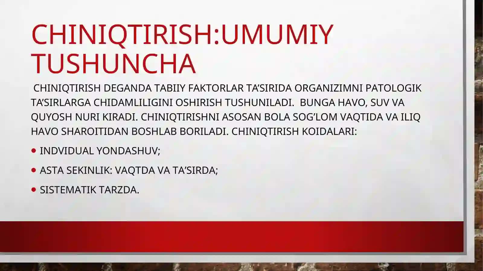 Maktabgacha yoshdagi bolalarni chiniqtirish 3