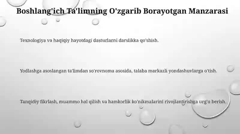 Boshlangʻich taʼlimda innovatsiya va integratsiya fanining mazmuni, maqsad va vazifalari 3