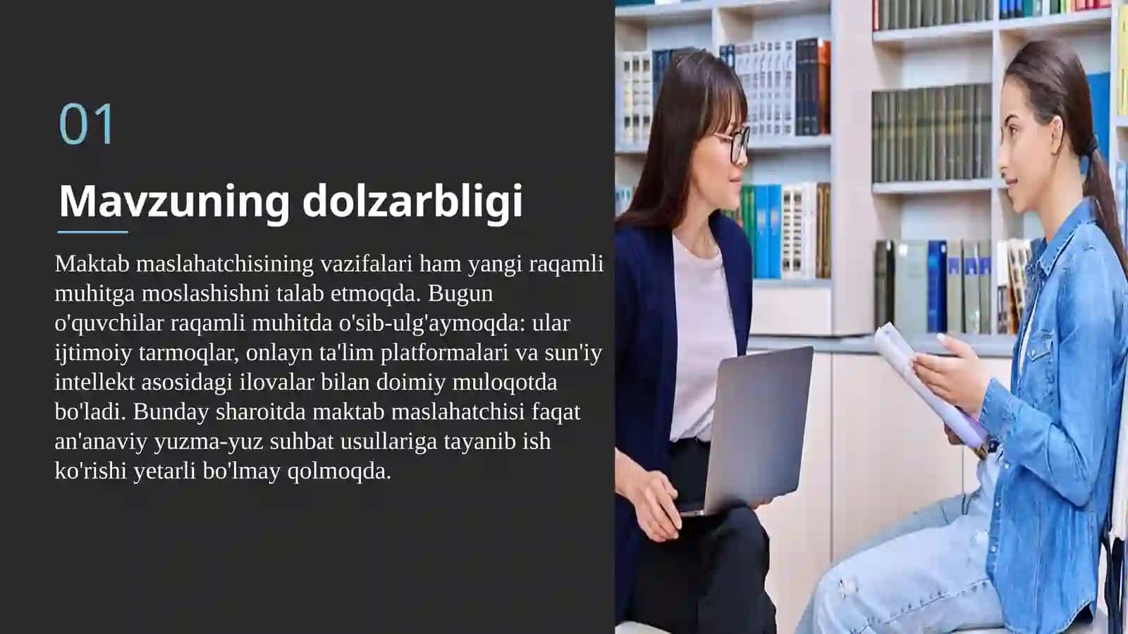 “Maktab maslahatchisi faoliyatida raqamli texnologiyalarni qo'llash orqali o'quvchilar rivojlanishini qo'llab-quvvatlash” 3
