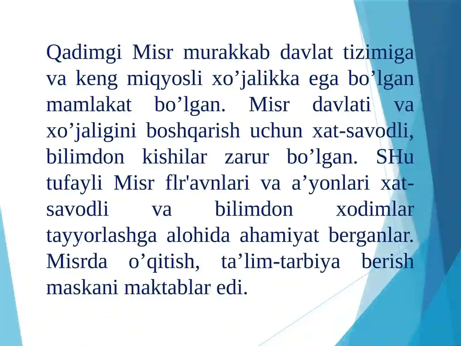 Antik davrdan VII asrgacha bo‘lgan davrda fan va pedagogik fikrlar. Sharq uyg’onish davrida fan va pedagogik fikrlar 3