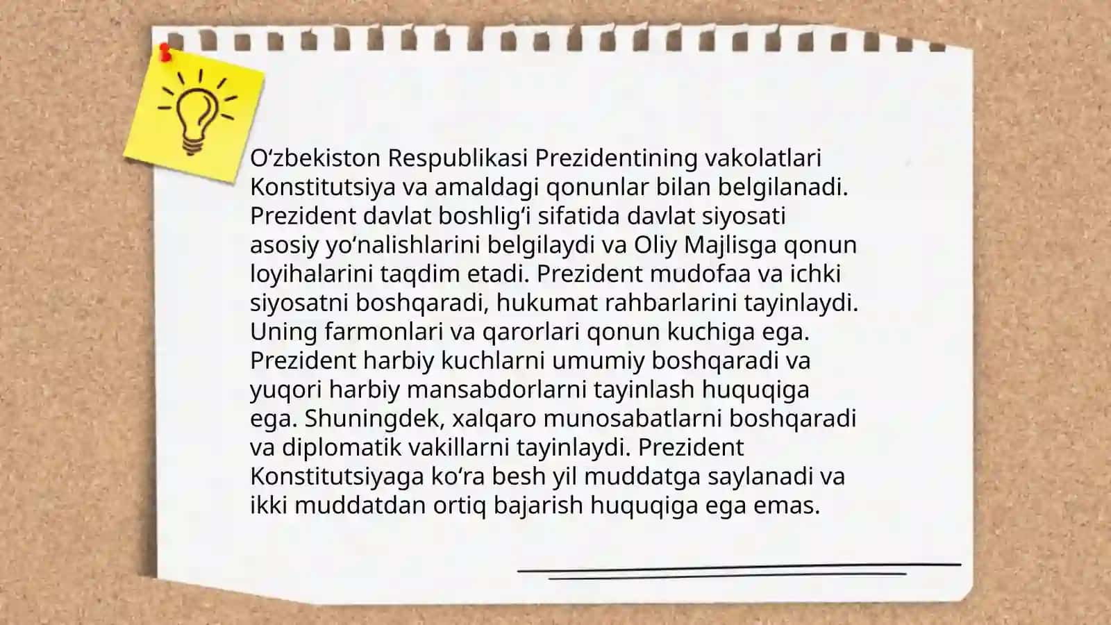 Oʻzbekiston Respublikasi Prezidentining vakolatlari 3