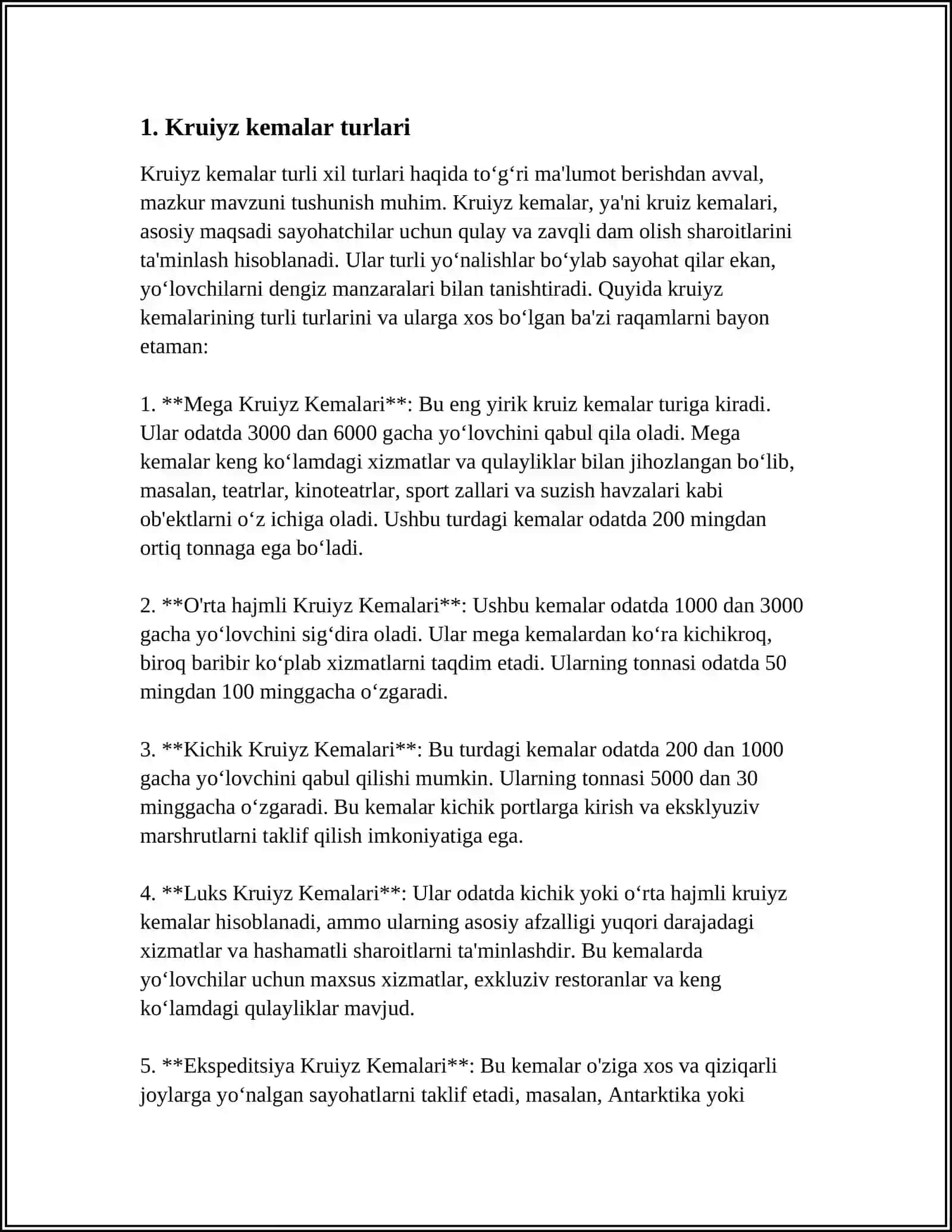 KRUIZ SANOAT BIZNESI 3