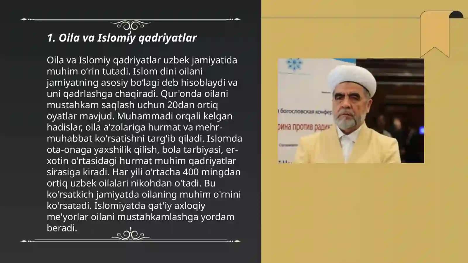 Shayx Muxammad Sodiq Muxammad Yusufning "Baxtiyor oila"asarida islom qadriyatlarining talqini 3