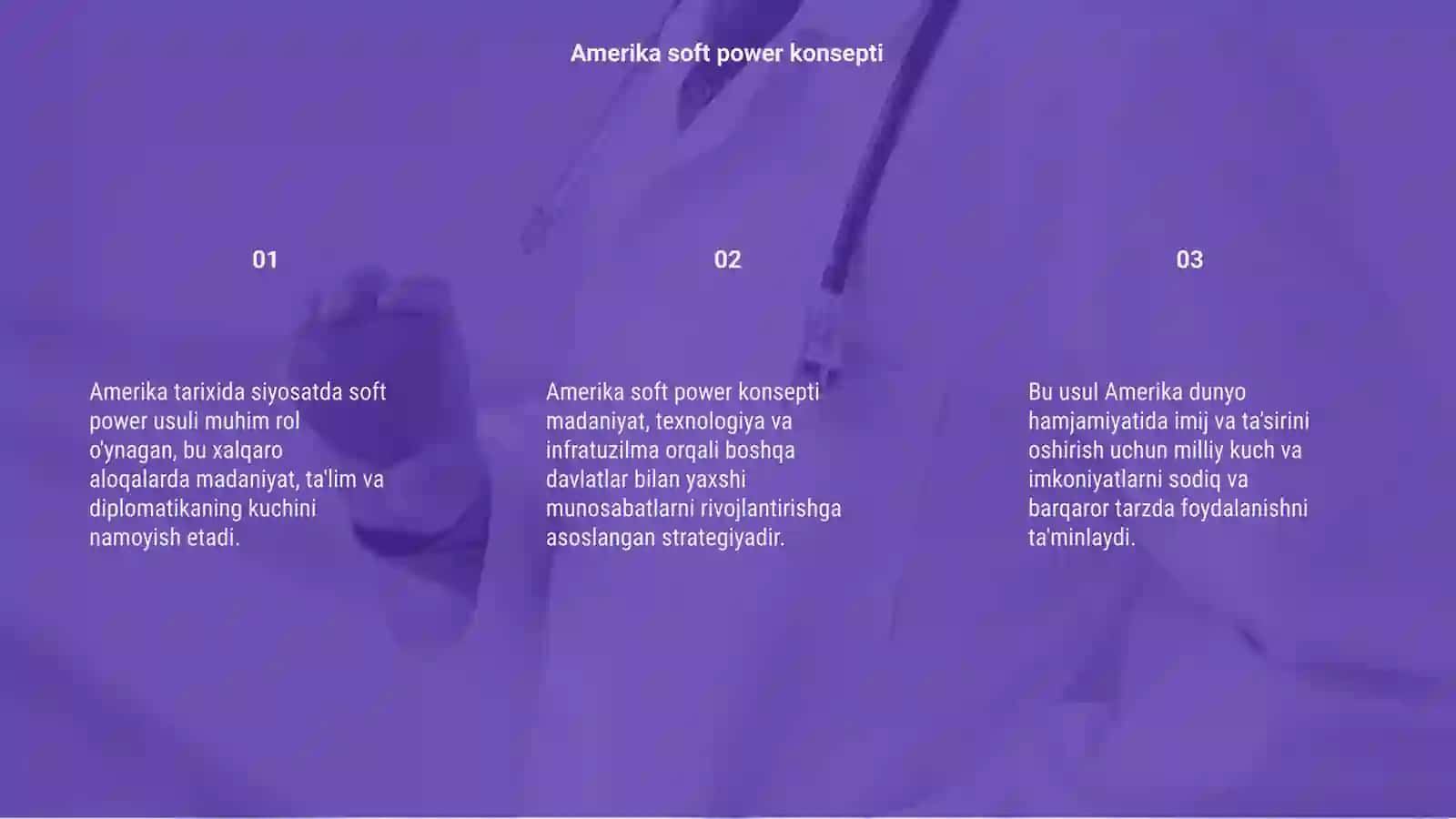 Amerika tarixida siyosatidagi soft power usuli 3