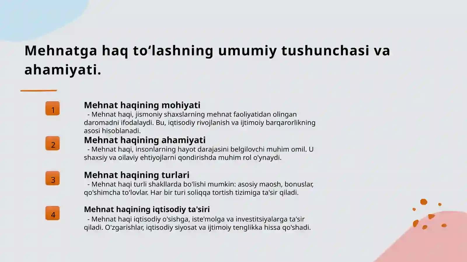Jismoniy shaxslarning mehnatga haq toʻlash shaklida olgan daromadlarini soliqqa tortish tartibini takomillashtirish 3