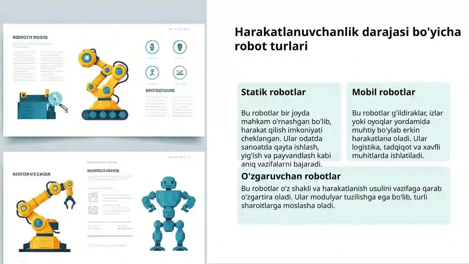 Sanoat robotlari: Asosiy tasniflar 3