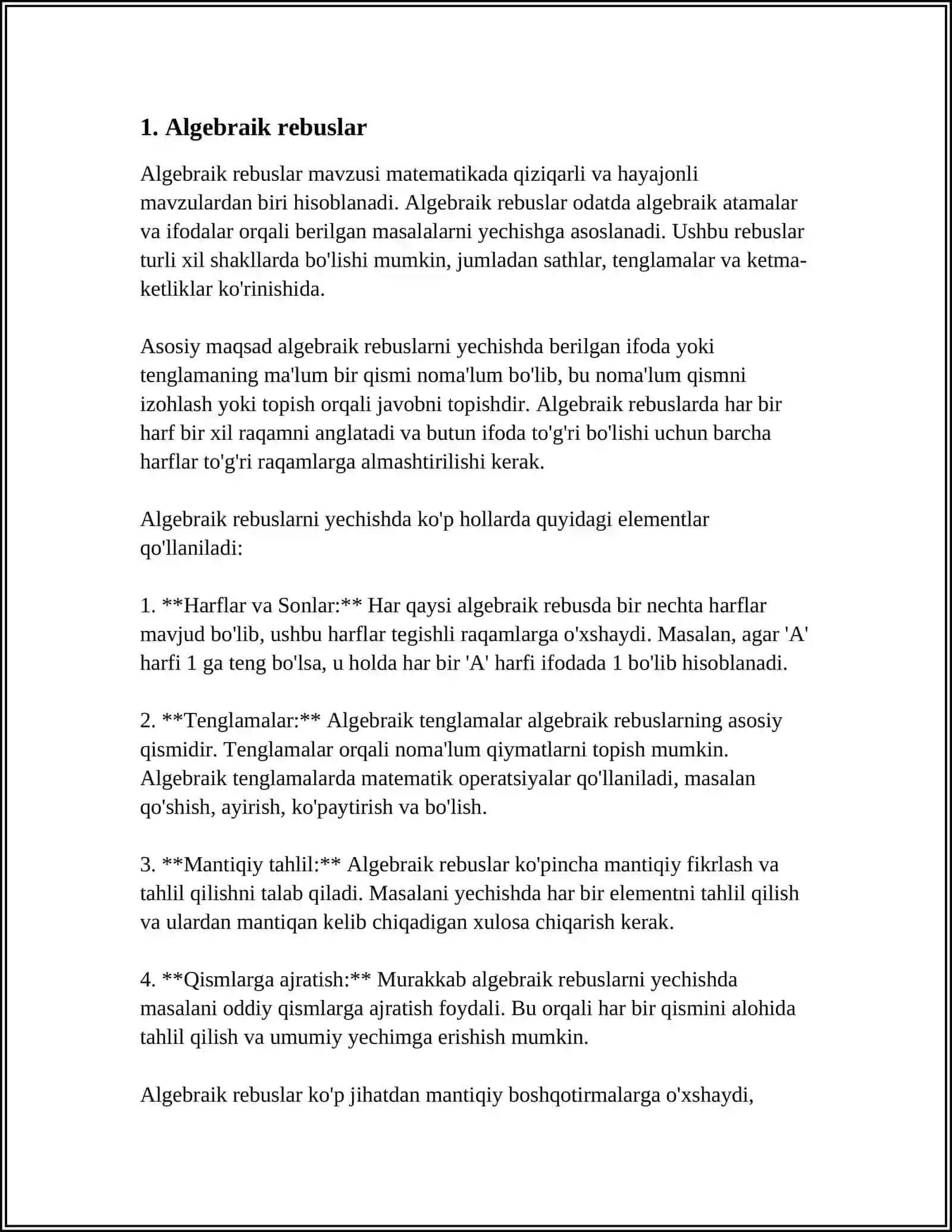 MATEMATIK REBUSLAR 3