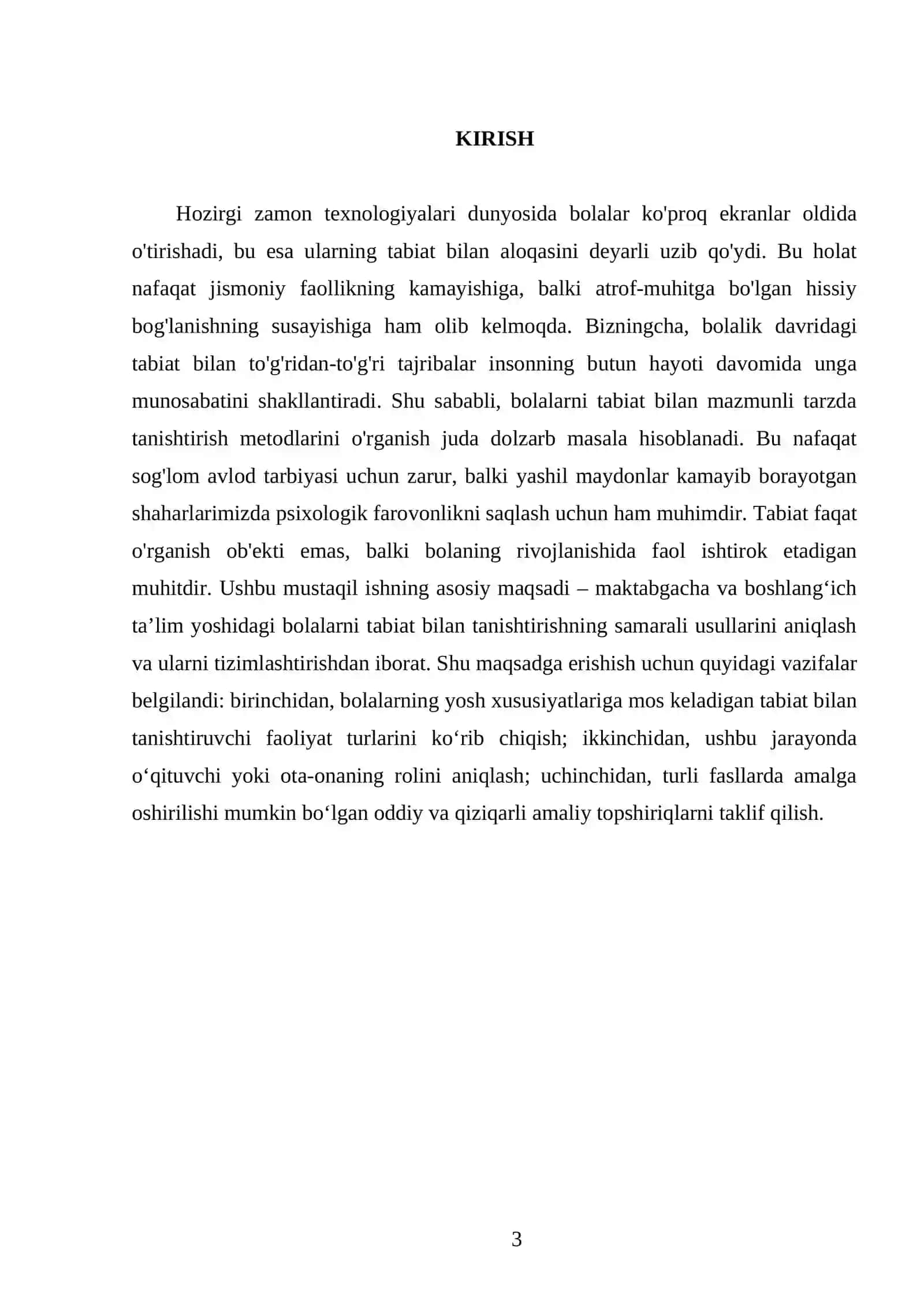 Bolalarni tabiat bilan tanishtirish metodlari 3