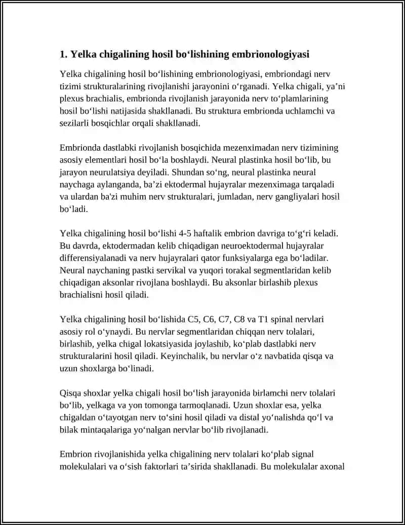 YELKA CHIGALINING HOSIL BO‘LISHI VA UNING QISQA SHOXLARI 3