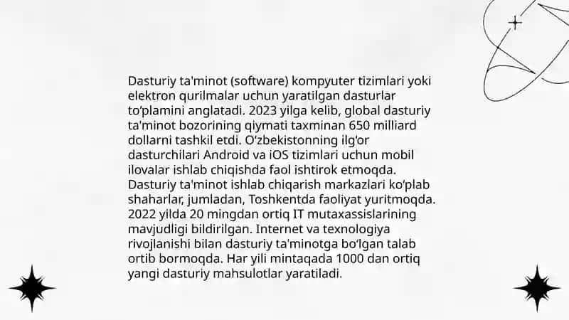 Dasturiy ta'minot 3