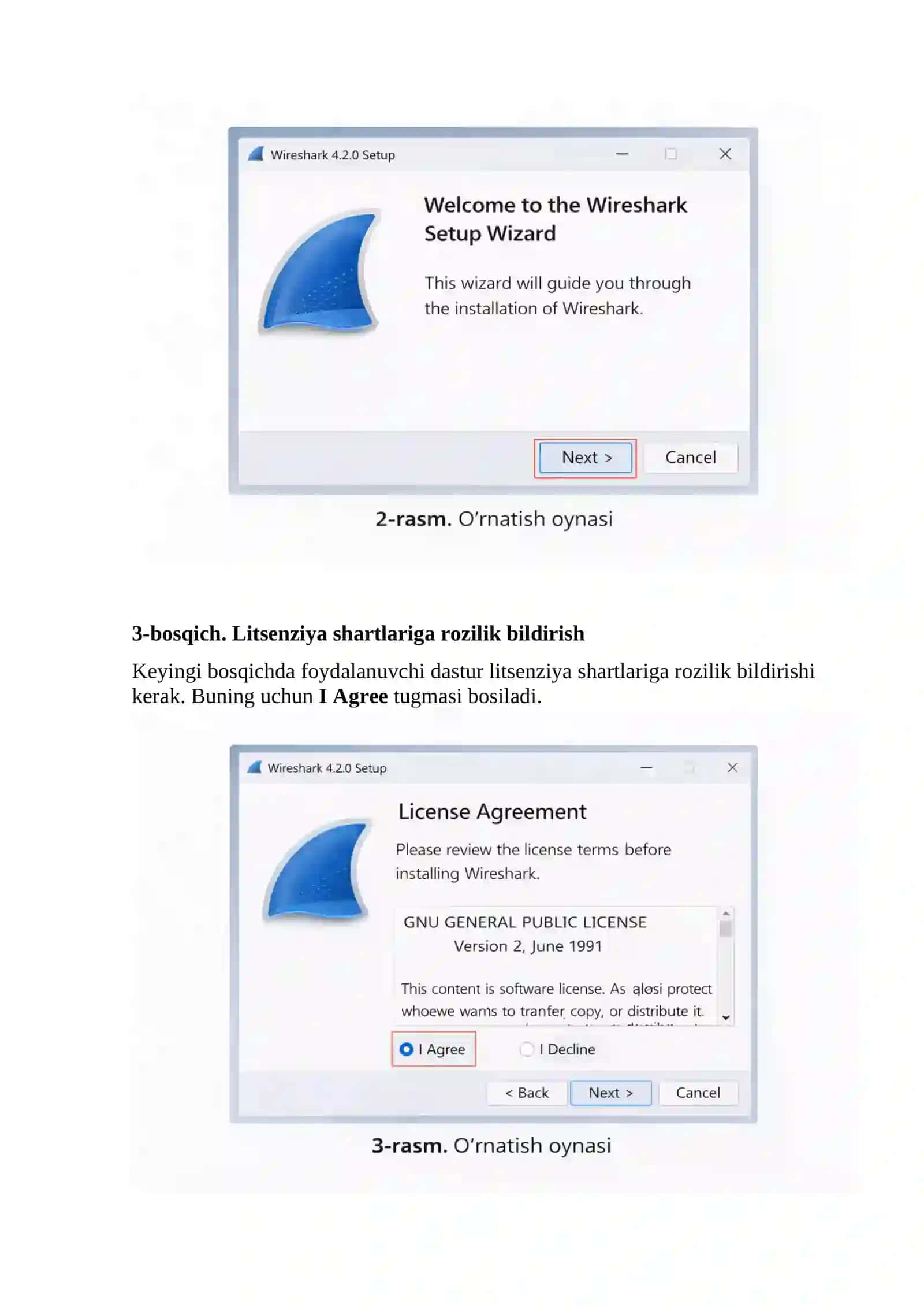 Wireshark dasturini o‘rnatish va sozlash 3