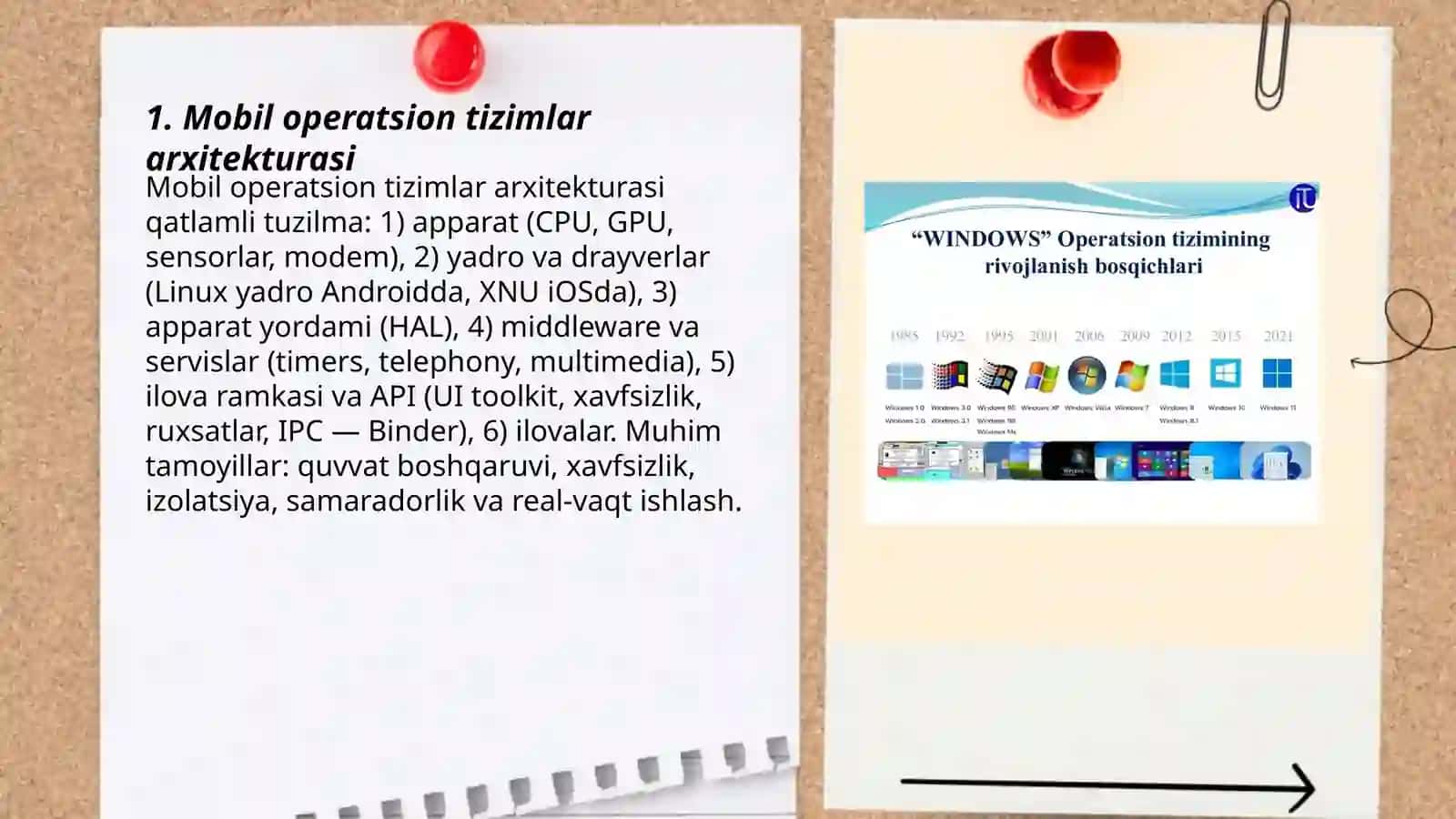 Mobil operatsion tizimlar 3