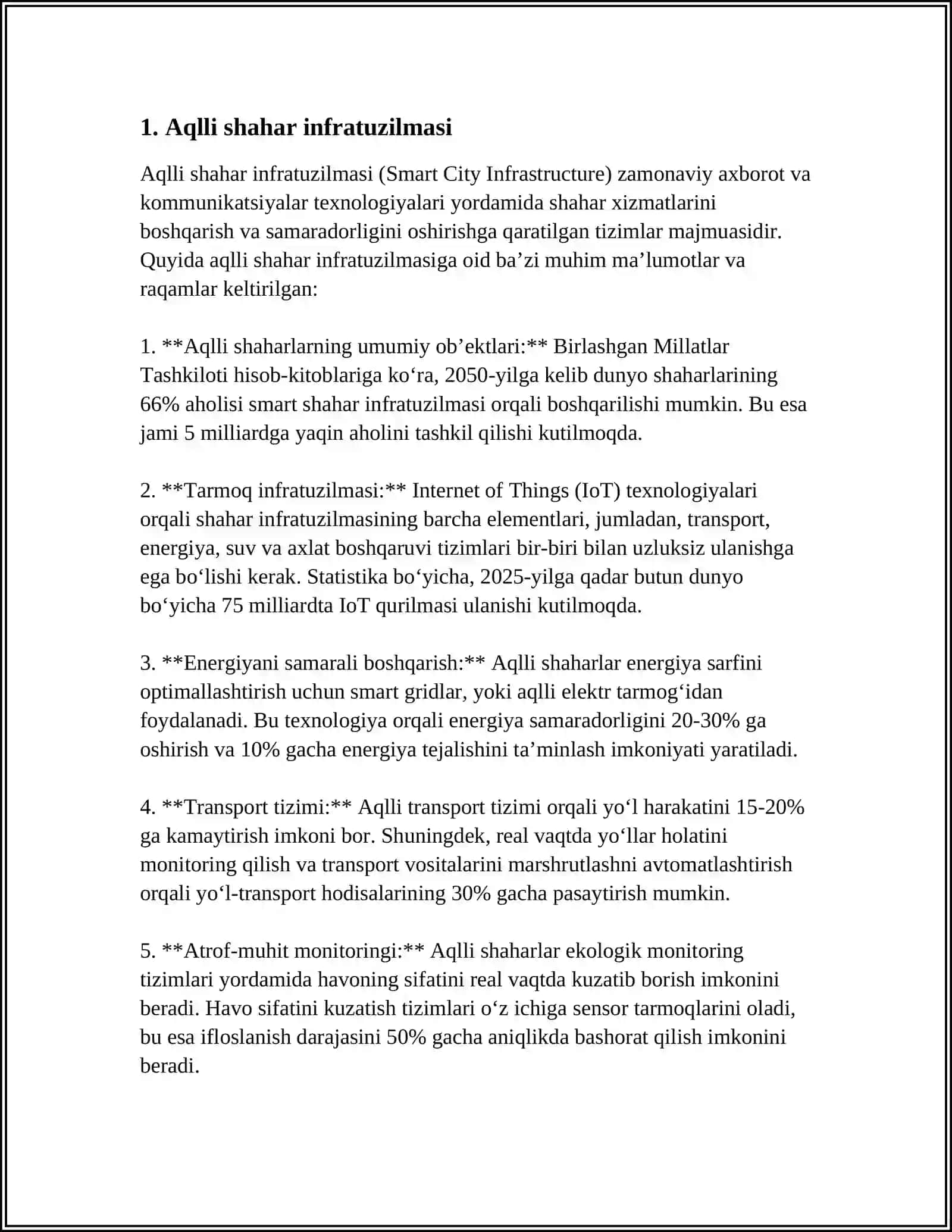 SMART SHAHAR TEXNOLOGIYALARI VA YASHIL ENERGIYA LOYIHASI 3
