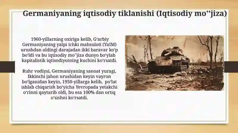 Germanya Ikkinchi Jahon Urishidan keyingi yillarda 3