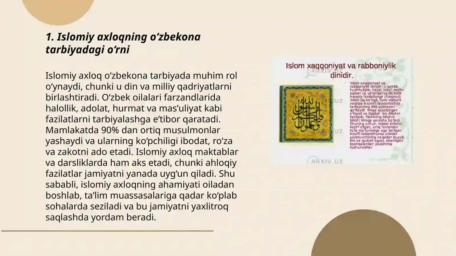 Islom dini va òzbekona tarbiya 3