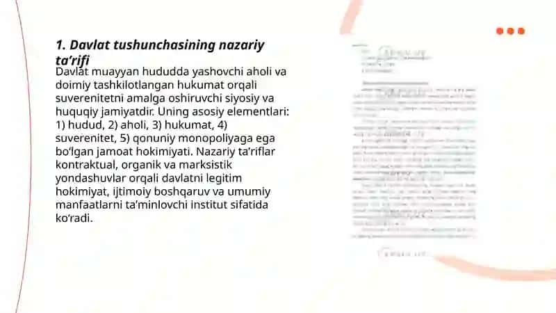 Davlat tushunchasi, belgilari va davlat funksiyalari 3