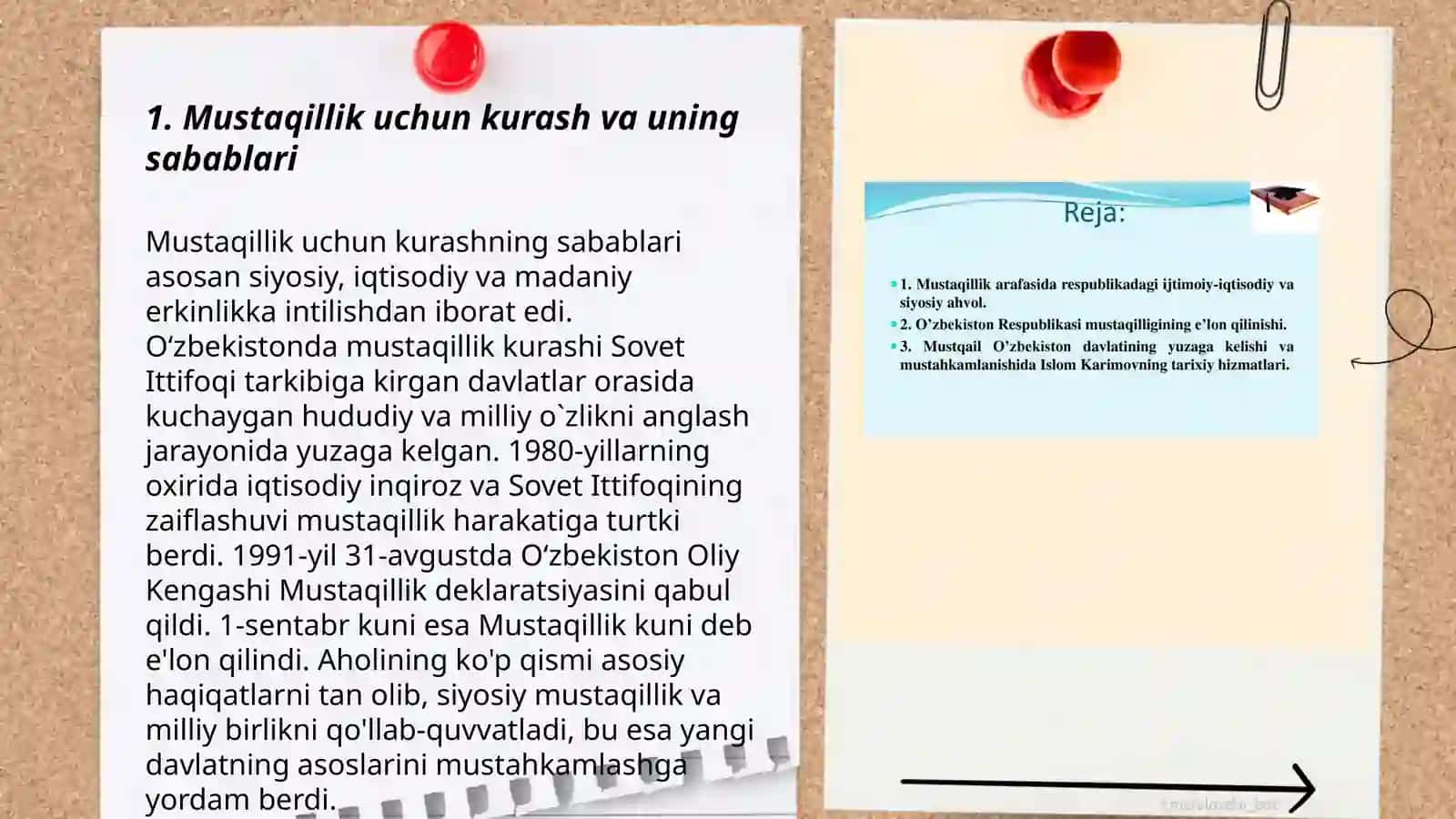 Mustaqil O'zbekiston Respublikasining tashkil topishi va uning tarixiy ahamiyati 3