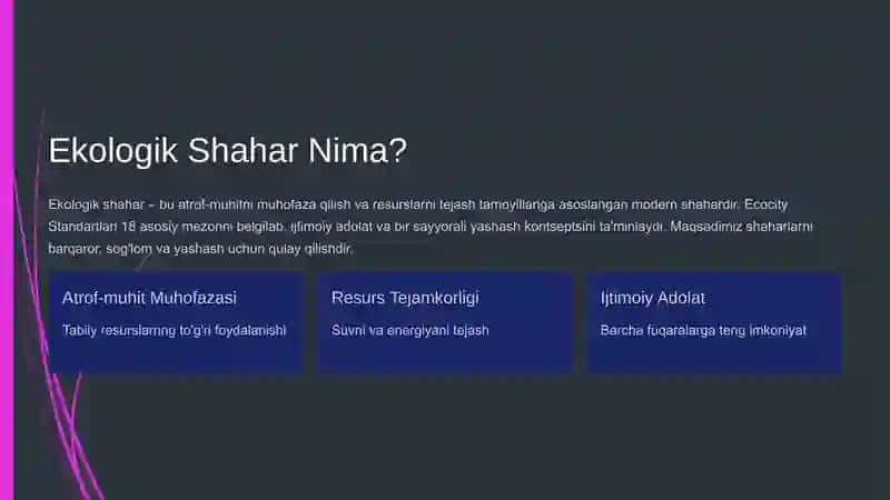Ekologik Shahar Qurilishi va Qurilish Materiallariga Ekologik Talablar 3