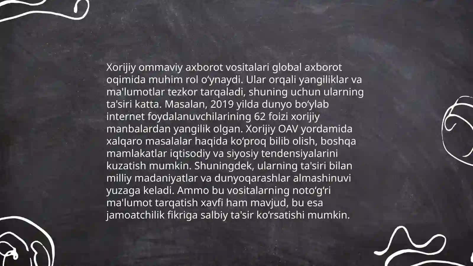 Xorijiy ommaviy axborot vositalarining mediamakondagi oʻrni 3