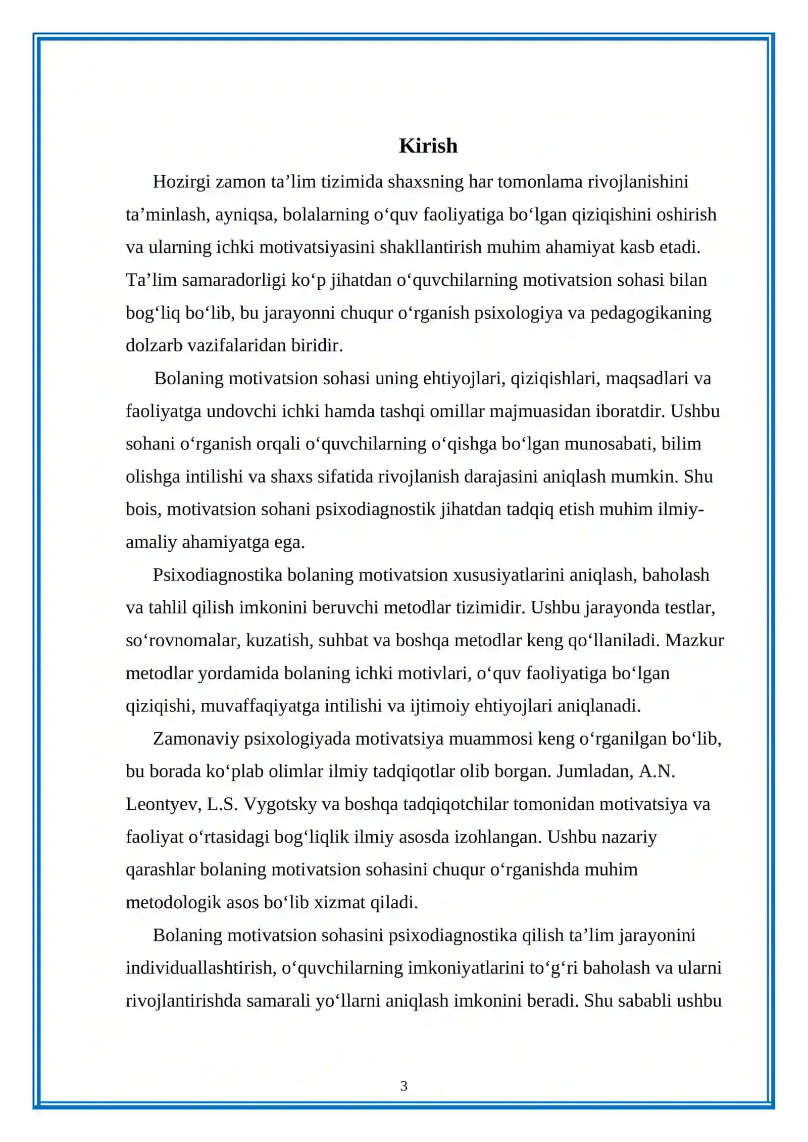 Bolalar motivatsion sohasining psixodiagnostikasi 3