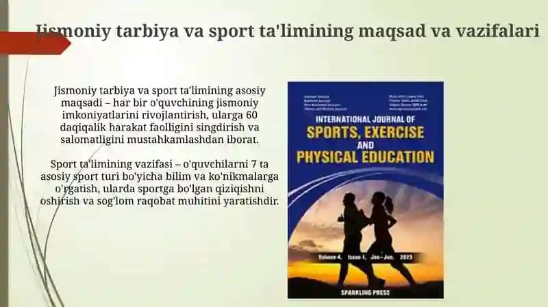 Jismoniy tarbiya va sport ta'limi 3