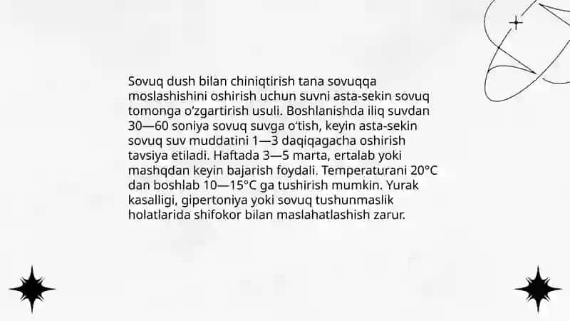 Organizmni chiniqtirish usullari 3
