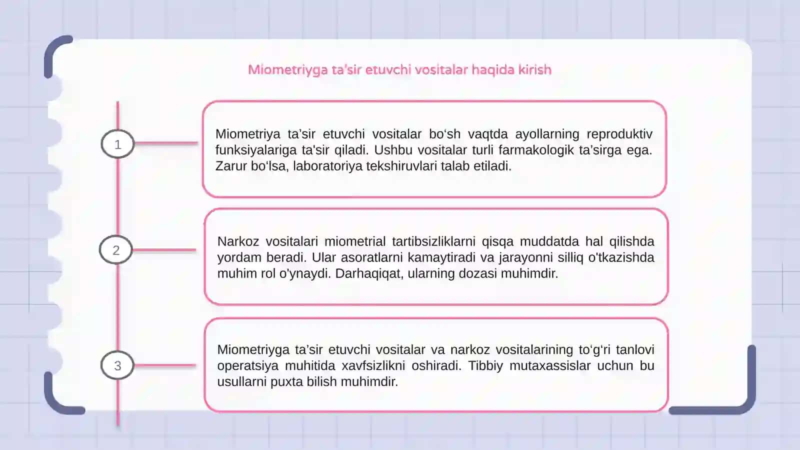 Miometriyga ta’sir etuvchi vositalar 3