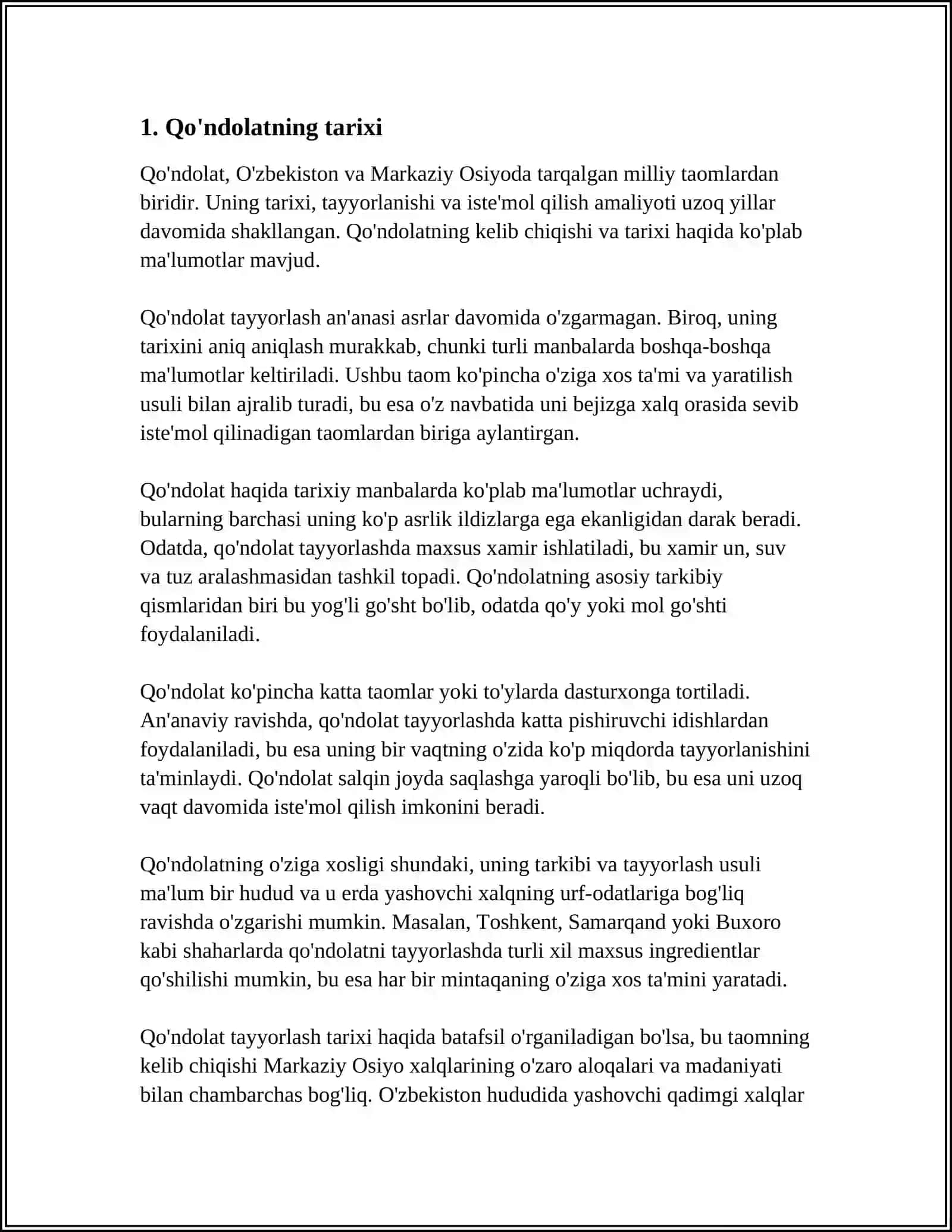 QANDOLAT ISHLAB CHIQARISH 3
