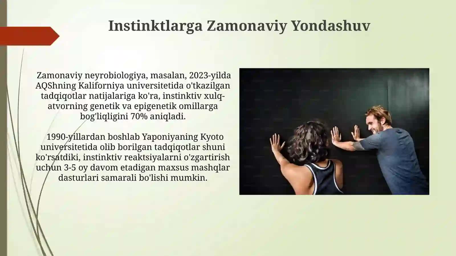 Instinktlarga zamonaviy yondashuv 3