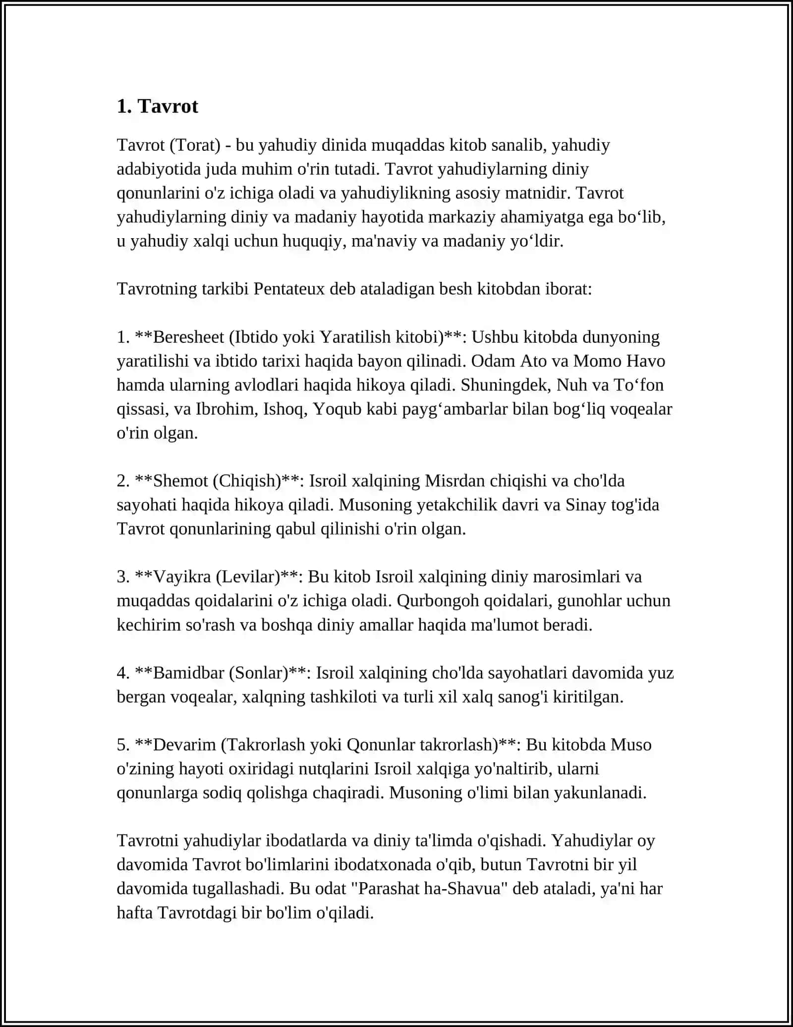 Tavrot (Torat) 3