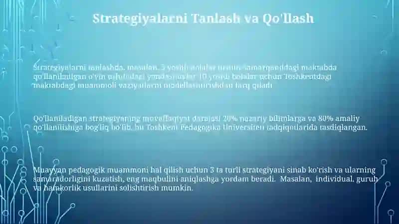 Pedagogik mojaroni hal qilish strategiyasi 3
