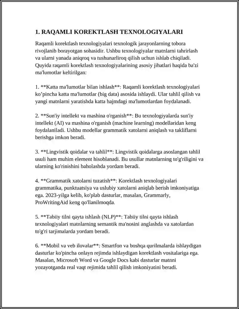 RAQAMLI KOREKTLOVCHI QURILMALARNING PARAMETRLARINI ANIQLASH 3