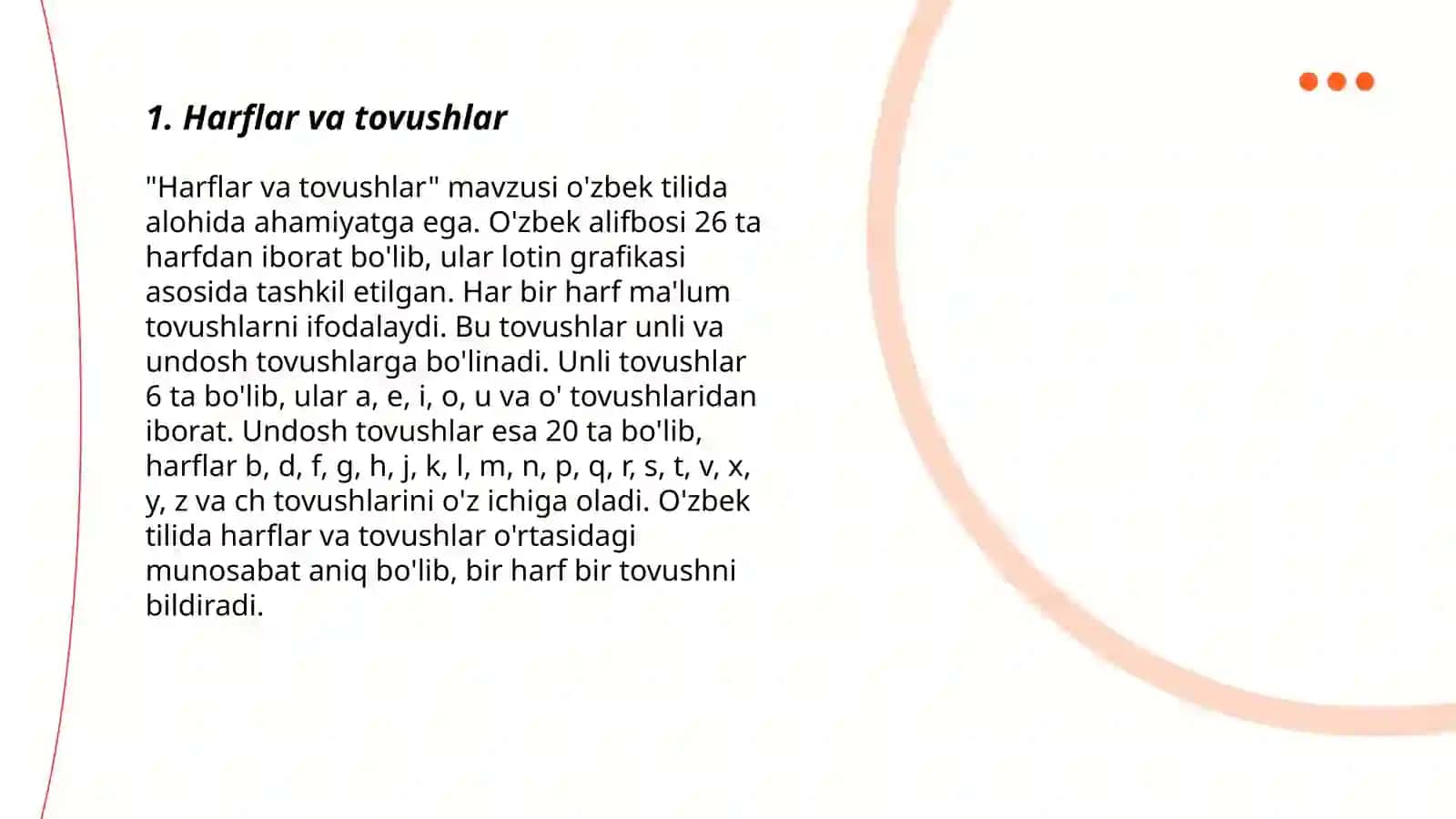 Harflar va tovushlar 3