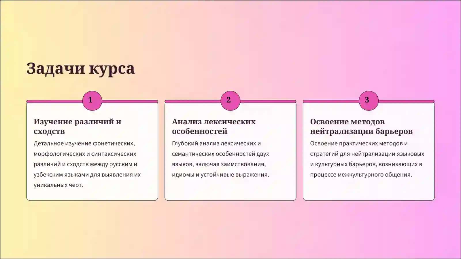 Цель курса и его предметная область 3