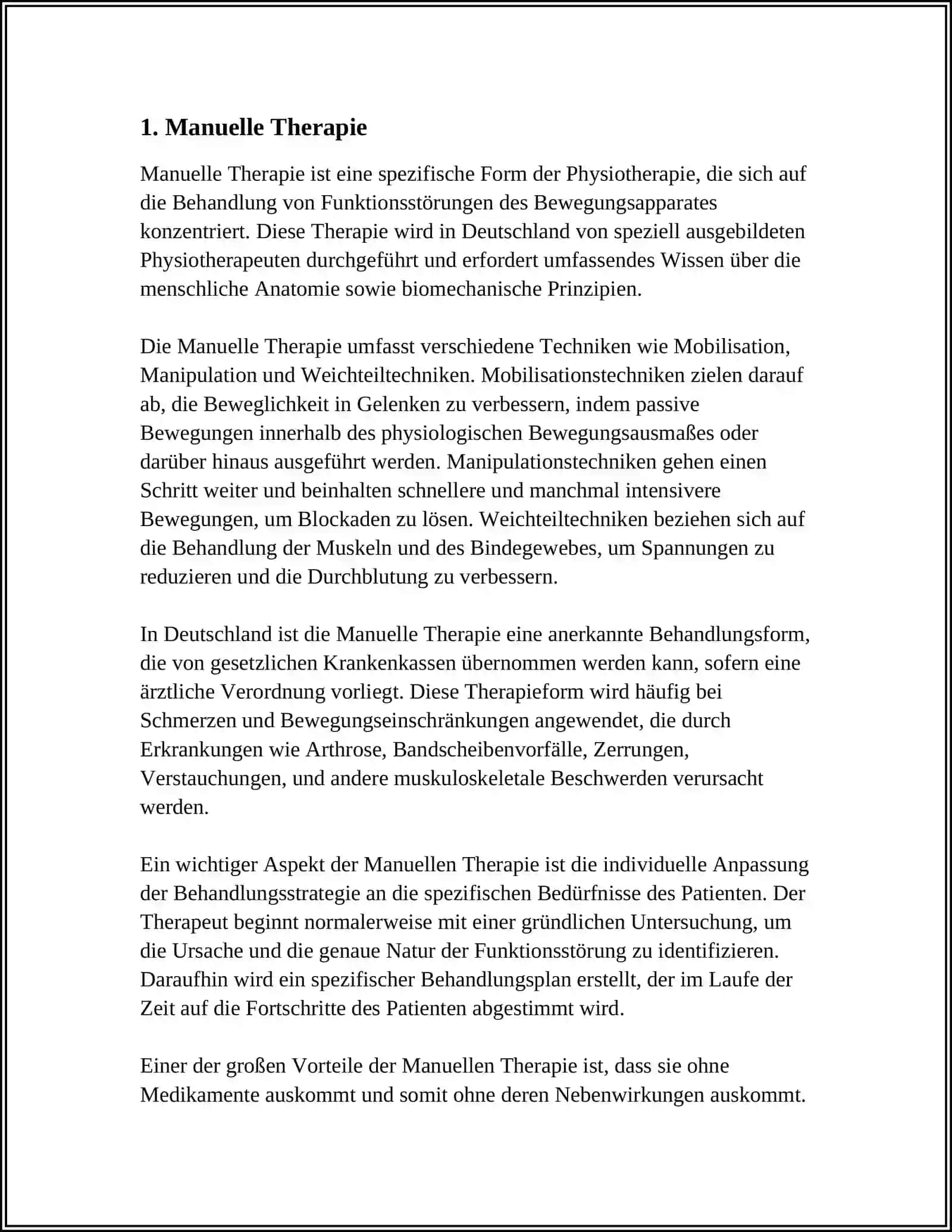 Manuelle Therapie 3
