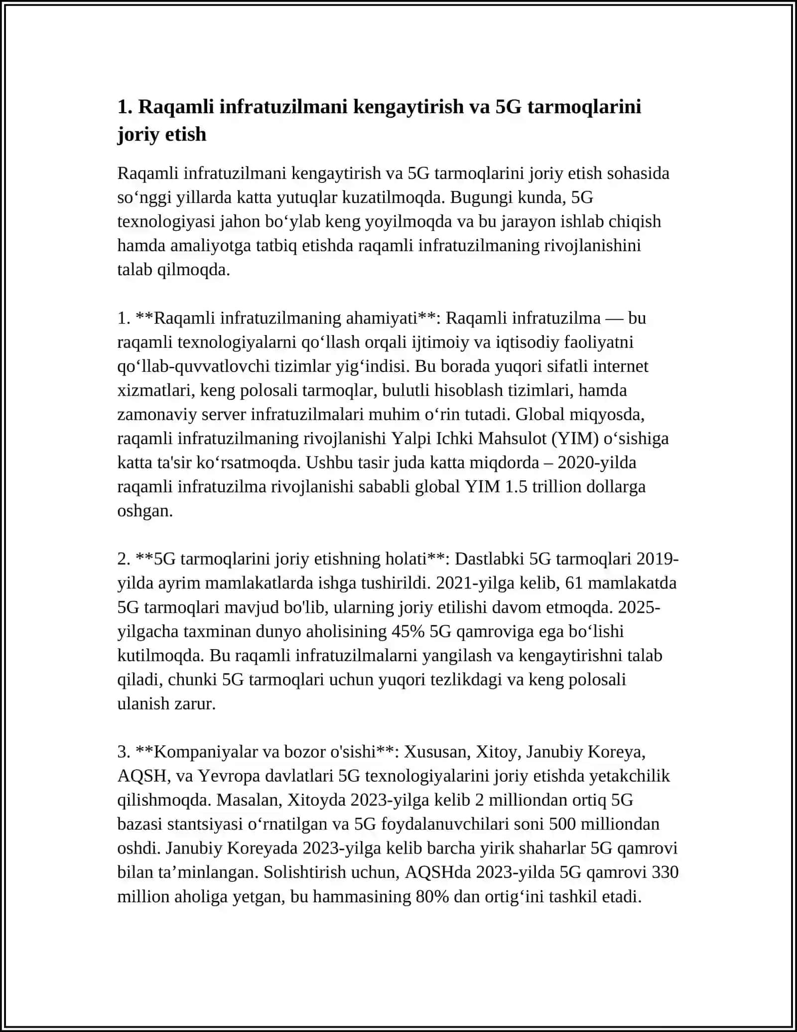 O'ZBEKISTONDA RAQAMLI IQTISODIYOTNI RIVOJLANTIRISH STRATEGIYALARI 3