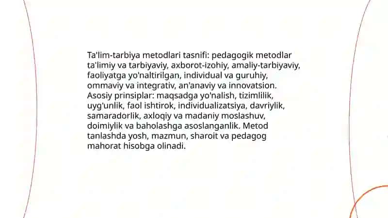 Tarbiyaning umumiy metodlari 3