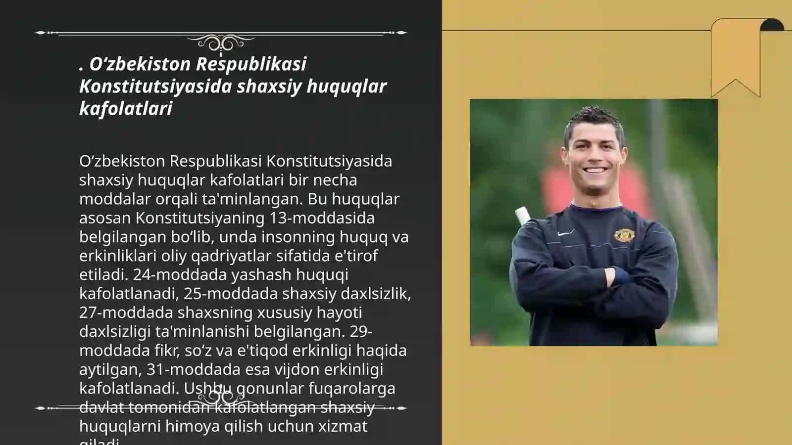 Oʻzbekiston Respublikasi Konstitutsiyada insonning shaxsiy hamda siyosiy huquqlarini mustahkamlash masalalari 3