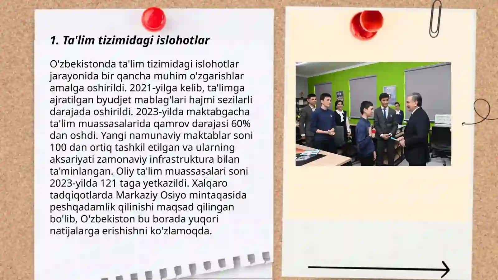 O'zbekiston Respublikasida ijtimoiy sohadagi islohotlar 3